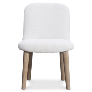 Bernhardt Bernhardt Loggia Side Chair With Wire-Brushed Oak Legs, Performance Fabric Upholstery, Ergonomic Design 345545