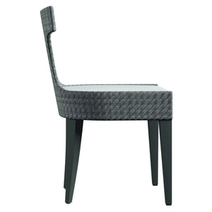 Bernhardt Bernhardt Sarasota Wicker Side Chair — Hourglass Silhouette, Herringbone Pe Wicker, Weather-Resistant Cushion X01543Q