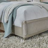 Zoey Upholstered Queen Shelter Bed Silver with Upholstered Finish P344-BR-K1 Pulaski Furniture