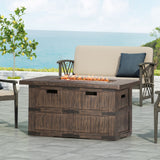 Christopher Knight Home® - Noble House - Arnton Outdoor 40,000 Btu Rectangle Fire Pit