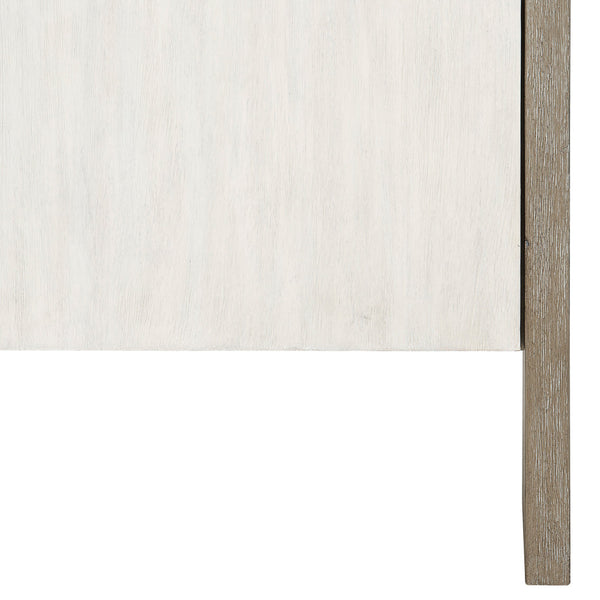 Bernhardt Bernhardt Two-Tone Foundations Buffet With Geometric Trim, Media Venting & Felt-Lined Drawer - 58" 306400