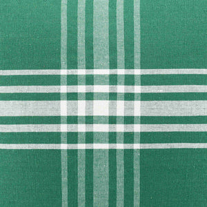 Surya Jackson Cozy Rustic 16" Pouf - Durable Cotton & Linen Design For Chic Home Decor, India-made Dark Green Cotton,Linen,Faux Leather,Cotton,Linen,Polybeads Jkpf002-161616