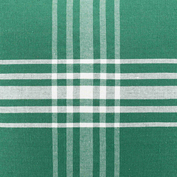 Surya Jackson Cozy Rustic 16" Pouf - Durable Cotton & Linen Design For Chic Home Decor, India-made Dark Green Cotton,Linen,Faux Leather,Cotton,Linen,Polybeads Jkpf002-161616