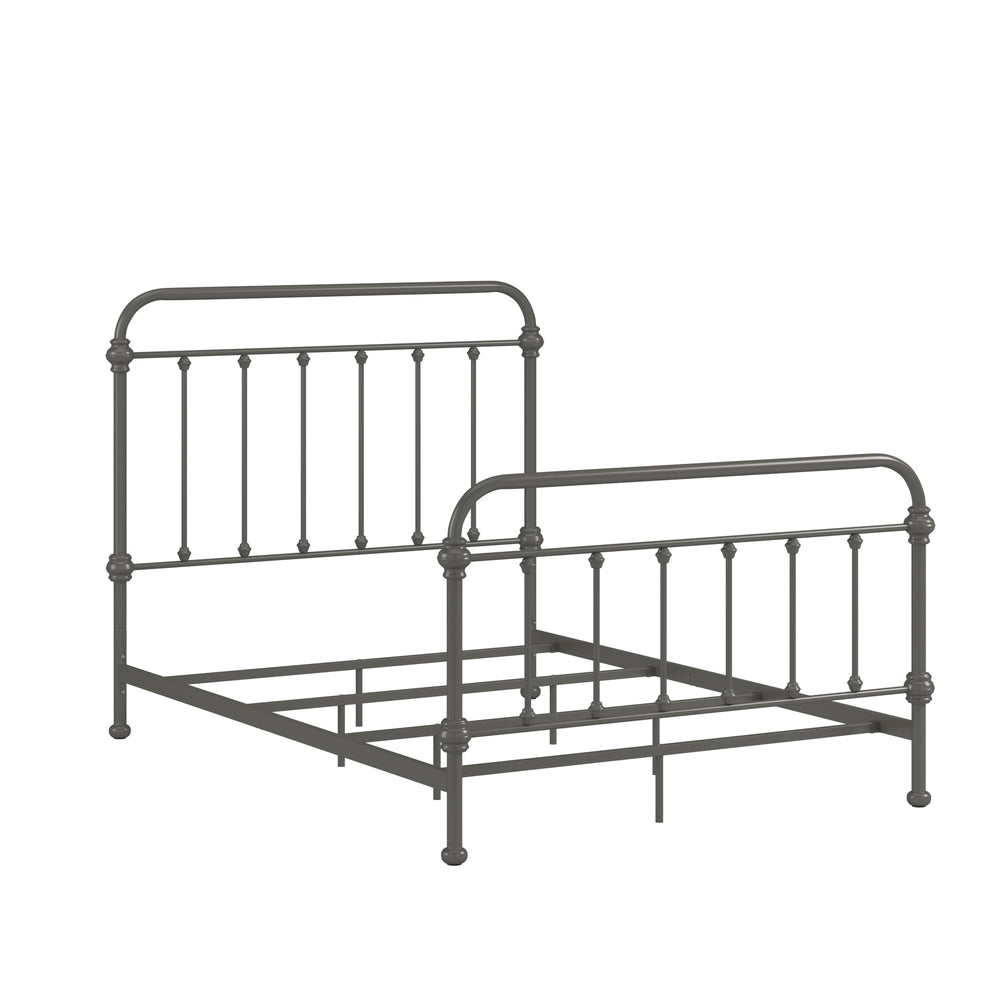 Homelegance By Top-Line Katana Antique Graceful Victorian Iron Metal Bed Dark Bronze Iron