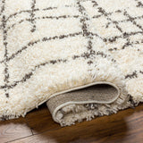 Jakarta JKT-2300 9'2" x 12' Machine Woven Rug JKT2300-9212  White, Black Surya