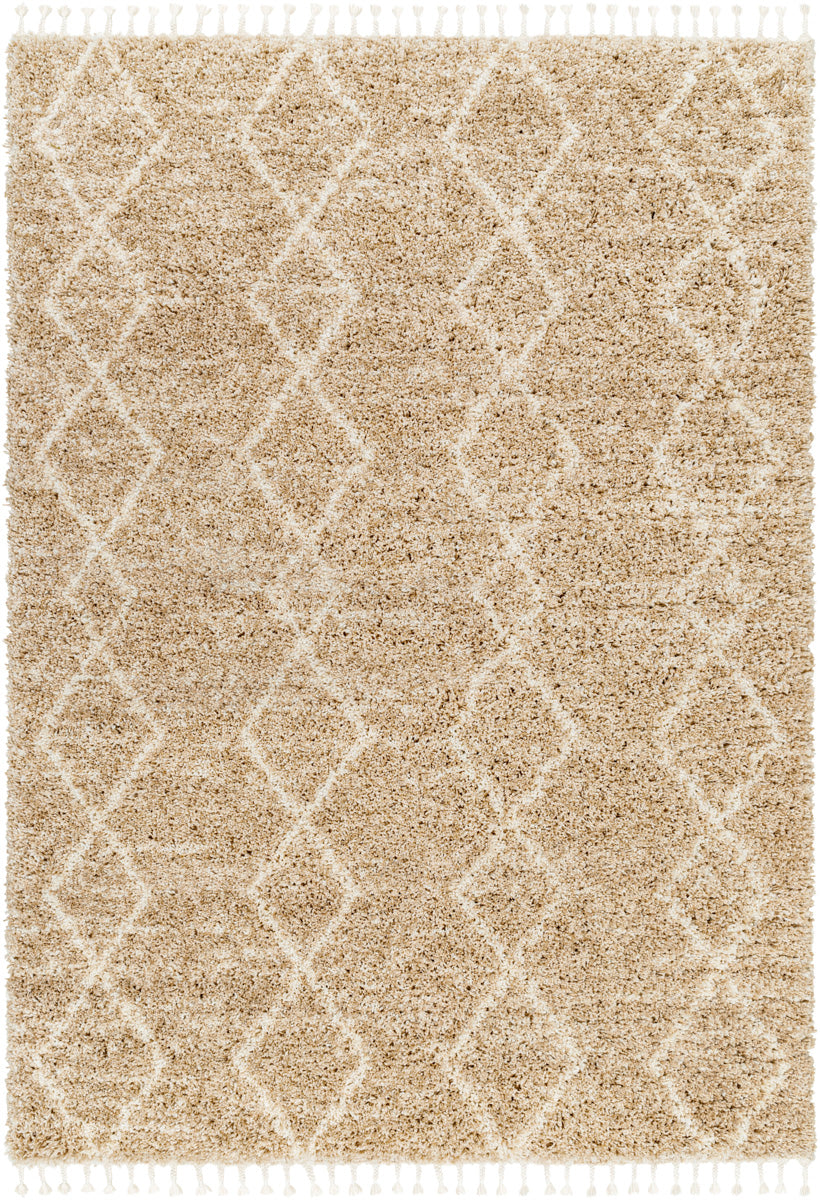 Jakarta JKT-2301 9'2" x 12' Machine Woven Rug JKT2301-9212  Beige, White Surya