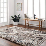 Jakarta JKT-2306 9'2" x 12' Machine Woven Rug JKT2306-9212  White, Beige Surya