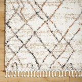 Jakarta JKT-2308 9'2" x 12' Machine Woven Rug JKT2308-9212  White, Beige Surya