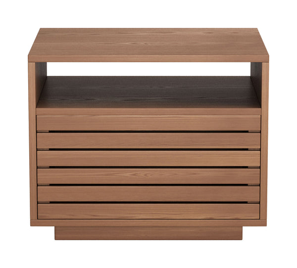 Zuo Modern Slit Nightstand In Walnut - Modern Design, Stylish Storage Solution For Contemporary Homes Walnut Rubberwood,Mdf 110653-zuo-modern