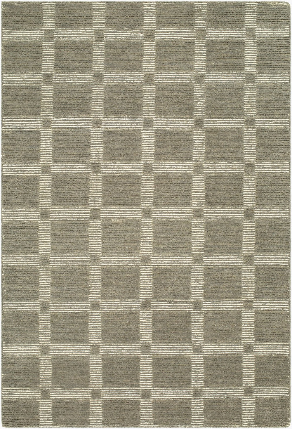 Livabliss Julia Hand-tufted Wool Accent Rug Minimalist Design for Entryway Bedroom or Bath Taupe, Stone Gr 5' x 7'6" JLA2300-576