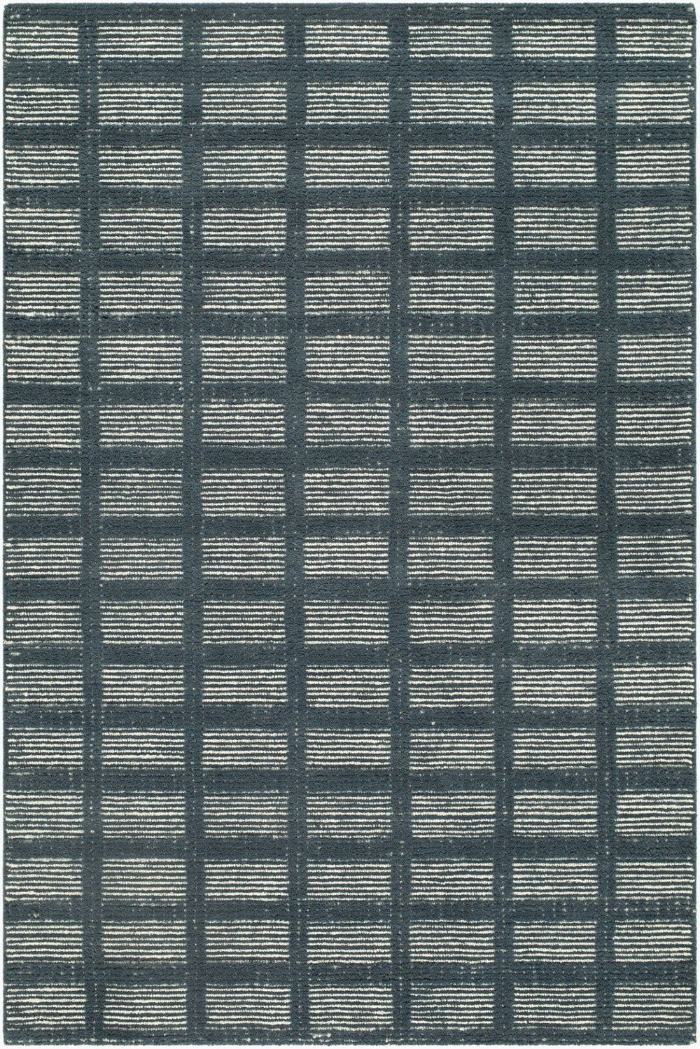Livabliss Julia Hand Tufted Wool Accent Rug Minimalist Artisan Crafted for Entryway or Bathroom Charcoal, Slate 5' x 7'6" JLA2303-576