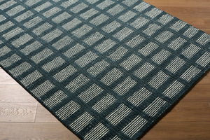 Livabliss Julia Hand Tufted Wool Accent Rug Minimalist Artisan Crafted for Entryway or Bathroom Charcoal, Slate 5' x 7'6" JLA2303-576