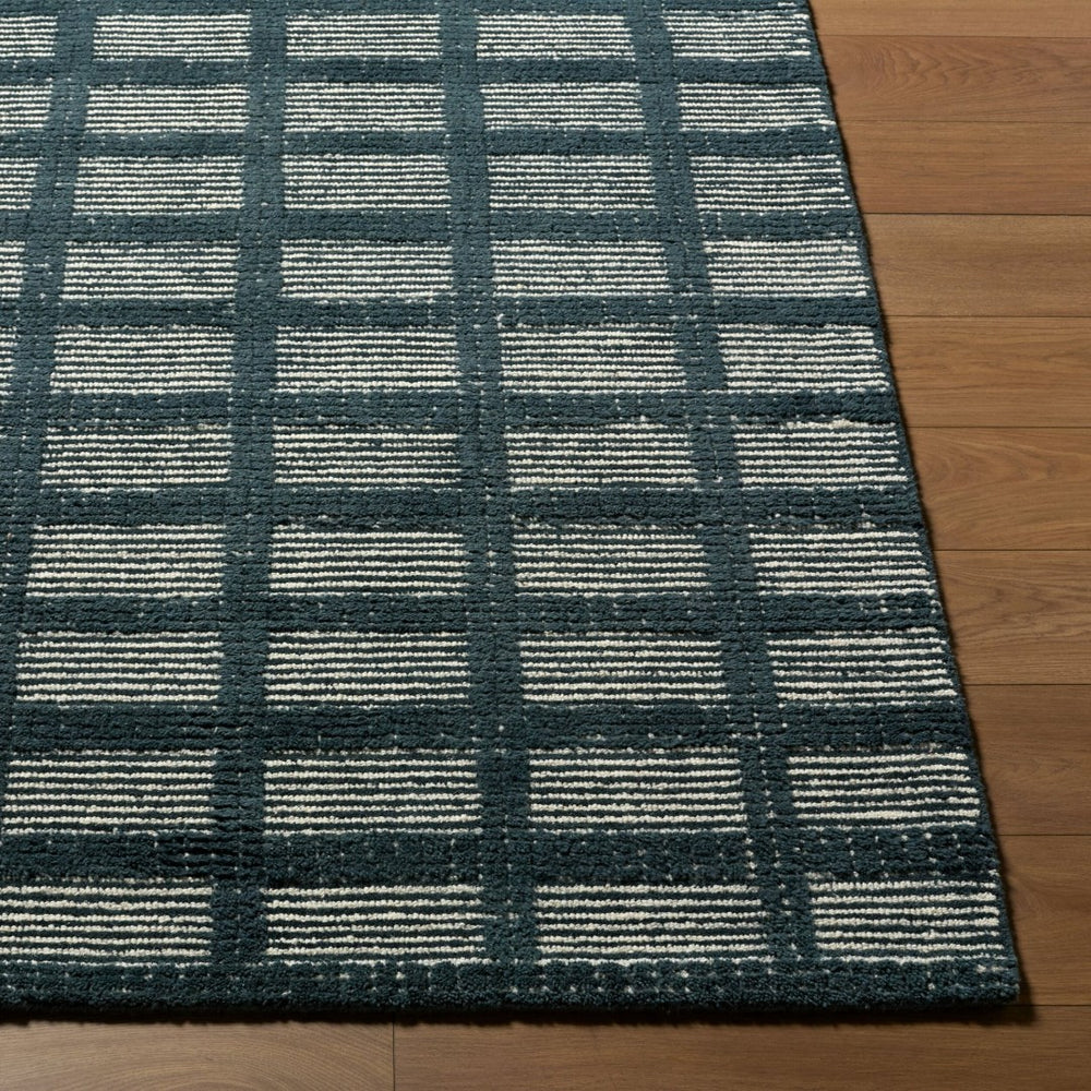 Livabliss Julia Hand Tufted Wool Accent Rug Minimalist Artisan Crafted for Entryway or Bathroom Charcoal, Slate 5' x 7'6" JLA2303-576