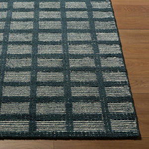 Livabliss Julia Hand Tufted Wool Accent Rug Minimalist Artisan Crafted for Entryway or Bathroom Charcoal, Slate 5' x 7'6" JLA2303-576
