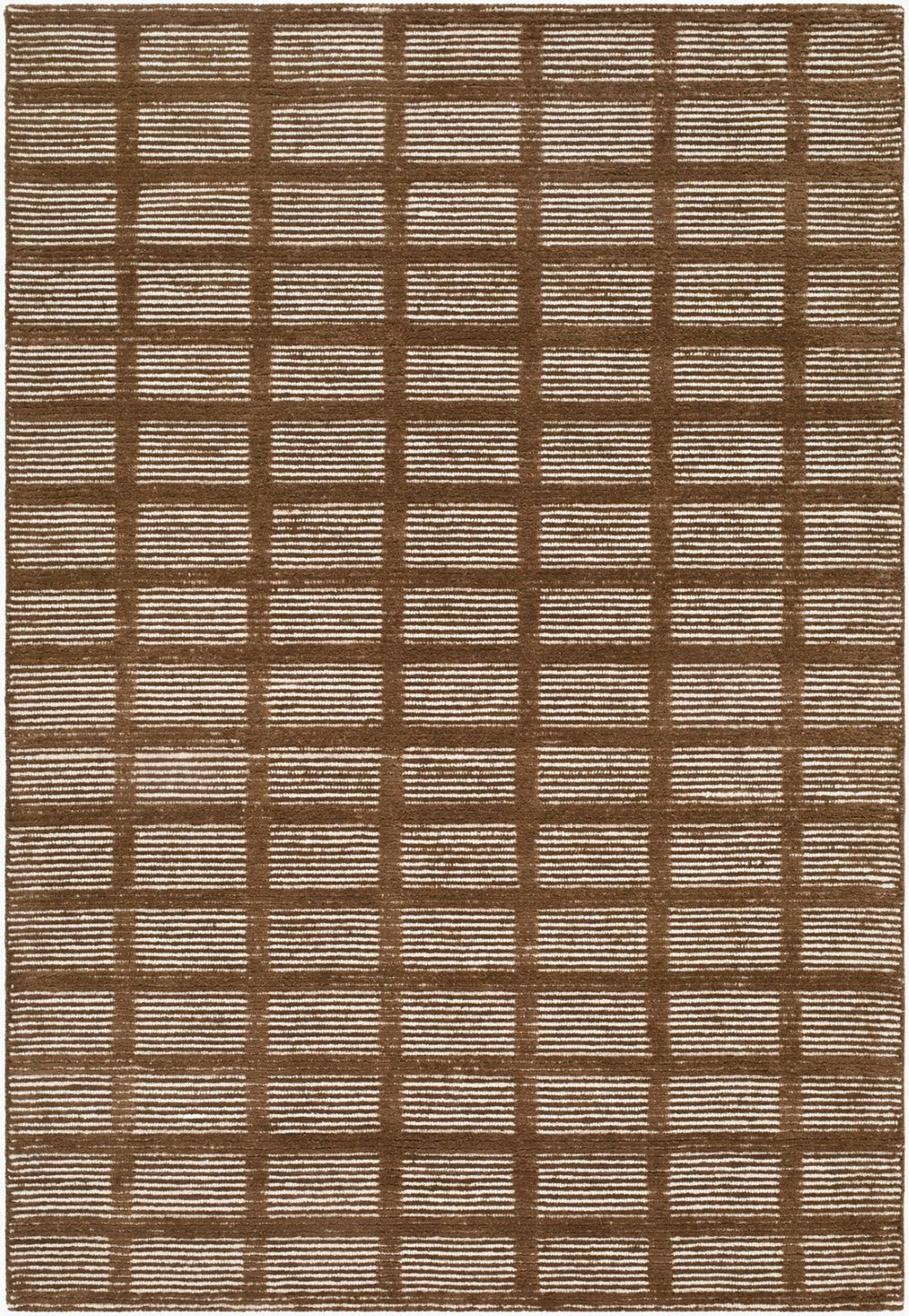 Livabliss Julia Hand Tufted Wool Accent Rug for Entryways Scandinavian Minimalist Decor Chestnut, Sand 9' x 12' JLA2304-912