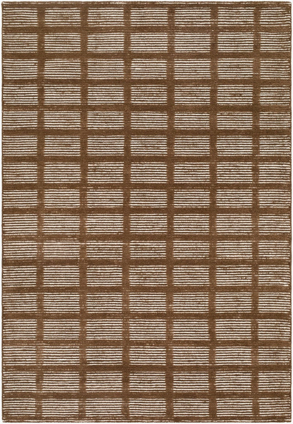 Livabliss Julia Hand Tufted Wool Accent Rug for Entryways Scandinavian Minimalist Decor Chestnut, Sand 9' x 12' JLA2304-912