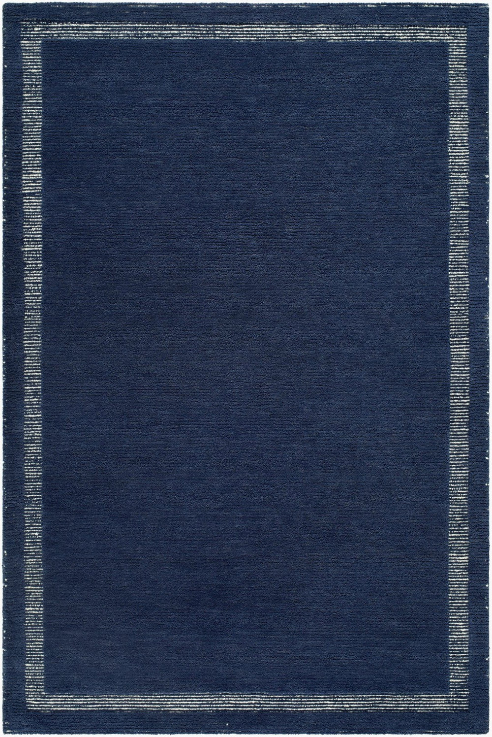 Livabliss Julia Hand Tufted Wool Area Rug Minimalist Geometric Accent for Modern Interiors Indigo, Slate 5' x 7'6" JLA2306-576