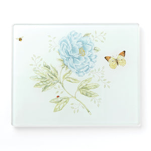 Lenox Butterfly Meadow Small Glass Cutting Board Multi, WHITE GLASS,CRYSTAL 888082