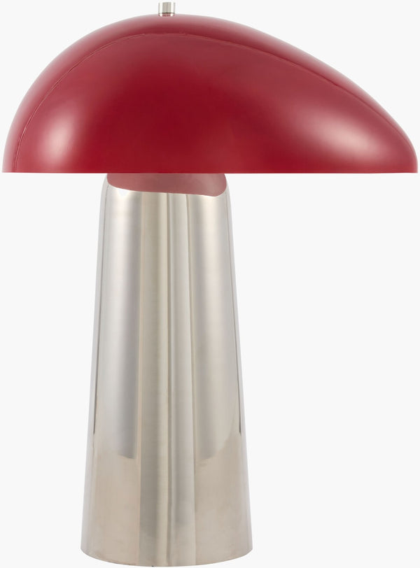 Surya Julep Art Deco Felt and Glass Accent Table Lamp Warm Ambient Glow for Any Room JLEP-002
