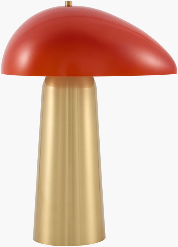 Surya Julep Art Deco Cordless Table Lamp with Felt Body and Glass Detailing for Any Room JLEP-003