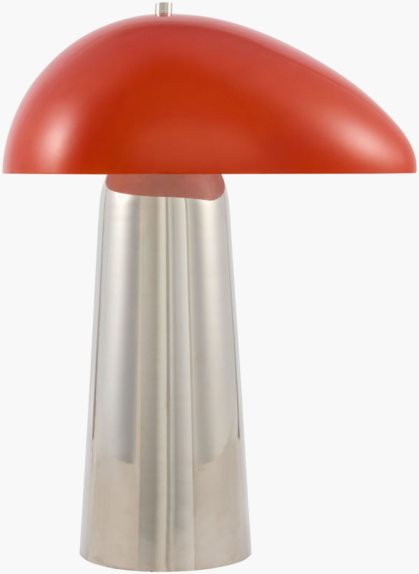 Surya Julep Art Deco Glass and Felt Cordless Table Lamp for Nightstand or Living Room JLEP-004