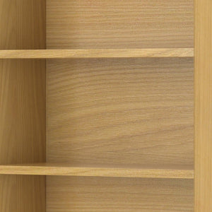 English Elm Banting Mid-Century Bookcase - Handcrafted Oak Veneer With Industrial Metal Accents For Stylish Storage B136P158466