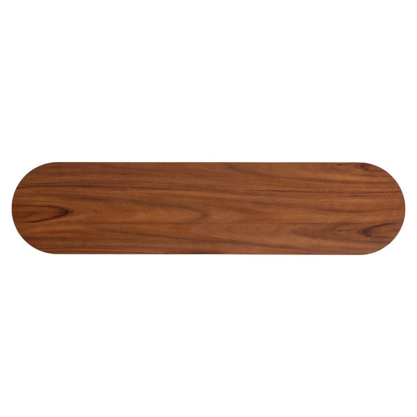 Bernhardt Bernhardt Brasea Suar Wood Entryway Console with Steel Pedestal Base Modern Appeal 394914