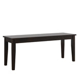 Homelegance By Top-Line Lorren Wood Dining Bench Black Rubberwood