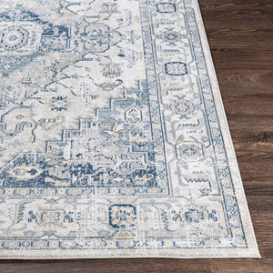 Livabliss Jolie Traditional Turkish Woven Area Rug with High Low Pile Texture for Living Rooms Medium Gray, Ta 5'3" x 7'3" JLO2305-5373