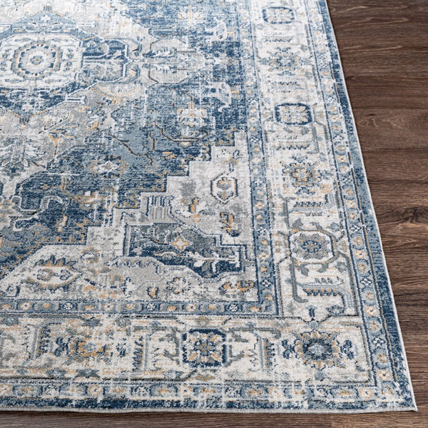 Livabliss Jolie Traditional Turkish Woven Area Rug with High Low Pile for Living Rooms Medium Gray, Ta 6'7" x 9' JLO2306-679