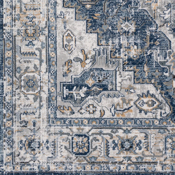Livabliss Jolie Traditional Turkish Woven Area Rug with High Low Pile for Living Rooms Medium Gray, Ta 6'7" x 9' JLO2306-679