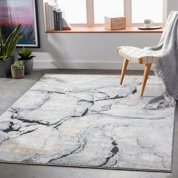 Livabliss Jolie High Low Pile Turkish Woven Polypropylene Rug for Large Living Spaces Medium Gray, Ta 12' x 15' JLO2316-1215