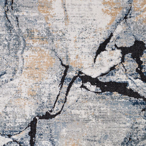 Livabliss Jolie High Low Pile Turkish Woven Polypropylene Rug for Large Living Spaces Medium Gray, Ta 12' x 15' JLO2316-1215