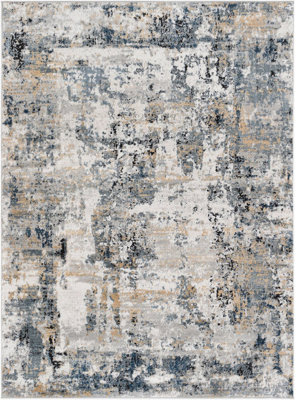 Livabliss Jolie Geometric Area Rug Machine Woven Polypropylene Blend for Living Room or Bedroom Slate, Charcoal 5'3" x 7'3" JLO2329-5373