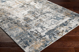 Livabliss Jolie Geometric Area Rug Machine Woven Polypropylene Blend for Living Room or Bedroom Slate, Charcoal 5'3" x 7'3" JLO2329-5373