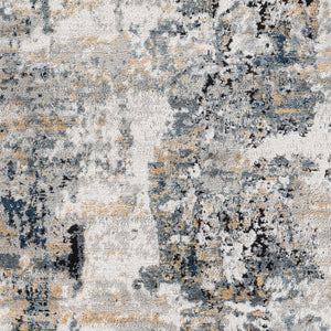 Livabliss Jolie Geometric Area Rug Machine Woven Polypropylene Blend for Living Room or Bedroom Slate, Charcoal 5'3" x 7'3" JLO2329-5373