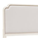 Grace Upholstered King Bed White with Opulent Opal Finish P377-BR-K3 Pulaski Furniture