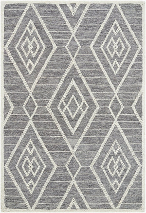 Livabliss Jules Hand Tufted Wool Area Rug Soft Medium Pile for Entryways and Bedrooms Slate Gray, Ivo 8' x 10' JLS2300-810