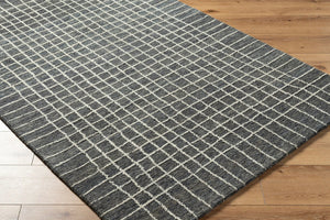 Livabliss Jules Hand Tufted Wool Accent Rug Plush Medium Pile for Entryway or Bedroom Decor Charcoal, Slate 9' x 12' JLS2303-912