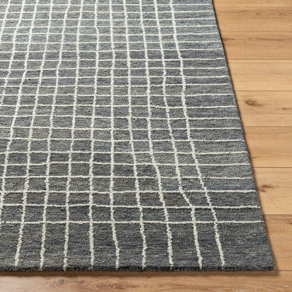 Livabliss Jules Hand Tufted Wool Accent Rug Plush Medium Pile for Entryway or Bedroom Decor Charcoal, Slate 9' x 12' JLS2303-912