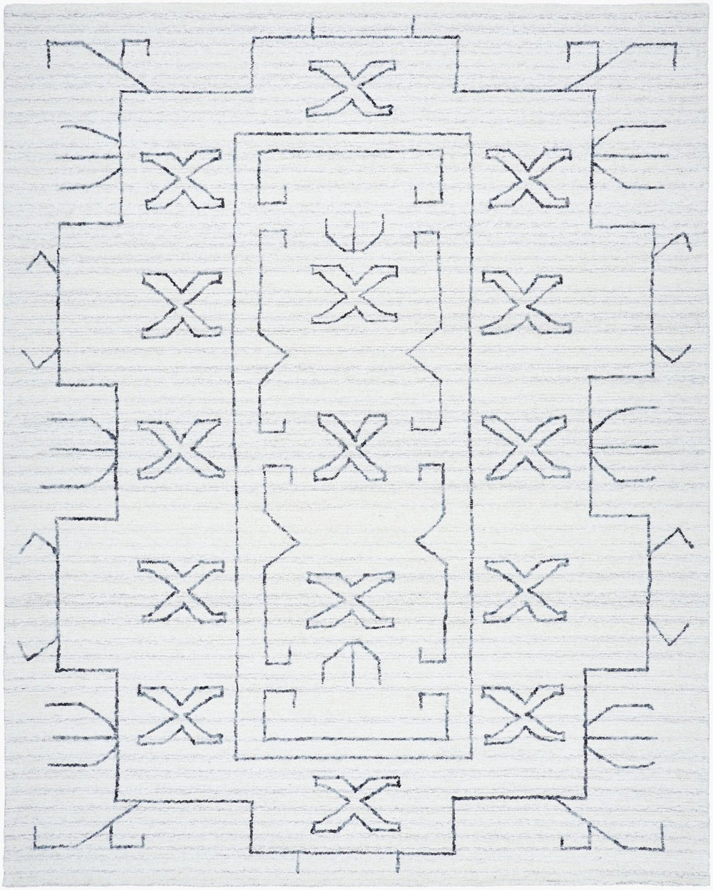 Livabliss Jules Hand Tufted Wool Accent Rug Artisan Crafted for Entryways and Small Spaces Ivory, Charcoal 2' x 3' JLS2306-23