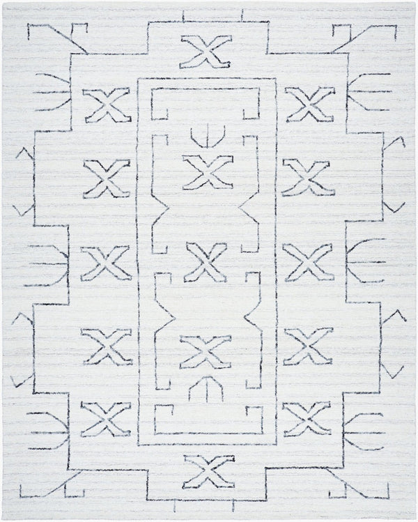 Livabliss Jules Hand Tufted Wool Accent Rug Artisan Crafted for Entryways and Small Spaces Ivory, Charcoal 2' x 3' JLS2306-23