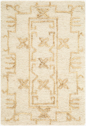 Livabliss Jules Hand Tufted Wool Area Rug Artisan Crafted for Entryways and Bedside Accent Ivory, Sandston 2' x 3' JLS2307-23