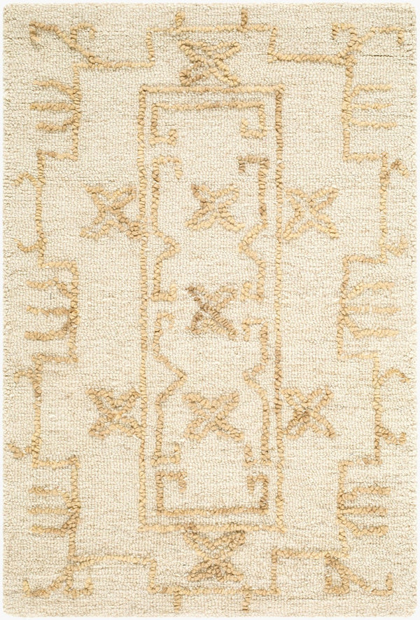 Livabliss Jules Hand Tufted Wool Area Rug Artisan Crafted for Entryways and Bedside Accent Ivory, Sandston 2' x 3' JLS2307-23