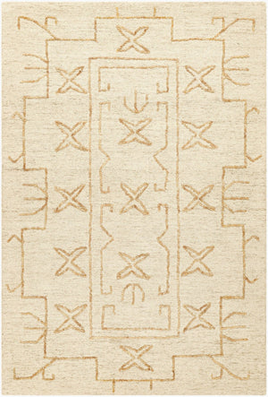Livabliss Jules Hand Tufted Wool Area Rug Artisan Crafted for Entryways and Bedside Accent Ivory, Sandston 9' x 12' JLS2307-912