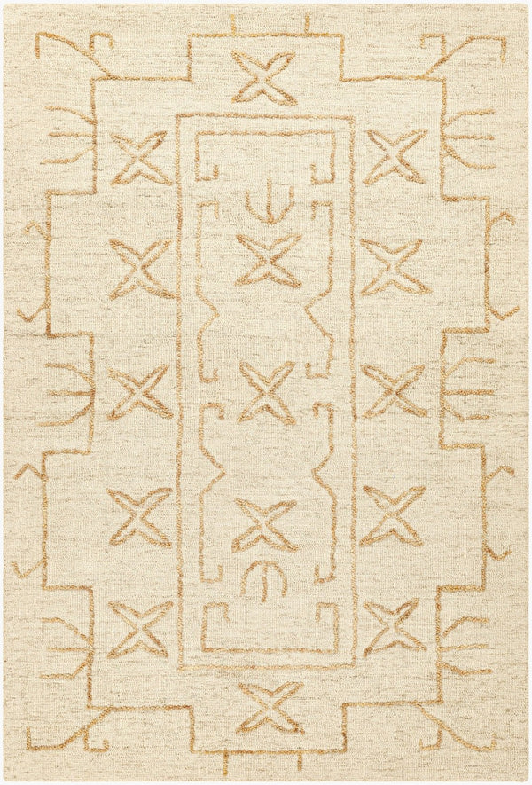 Livabliss Jules Hand Tufted Wool Area Rug Artisan Crafted for Entryways and Bedside Accent Ivory, Sandston 9' x 12' JLS2307-912