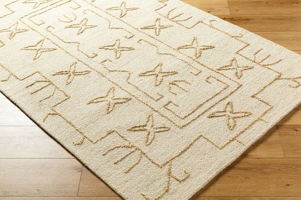Livabliss Jules Hand Tufted Wool Area Rug Artisan Crafted for Entryways and Bedside Accent Ivory, Sandston 9' x 12' JLS2307-912