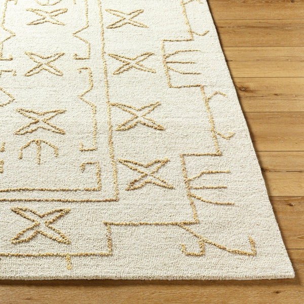 Livabliss Jules Hand Tufted Wool Area Rug Artisan Crafted for Entryways and Bedside Accent Ivory, Sandston 9' x 12' JLS2307-912
