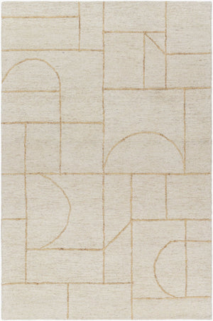 Livabliss Jules Hand-tufted Wool Accent Rug Plush Indian Craft for Entryway or Bedside Ivory, Sandston 2' x 3' JLS2308-23