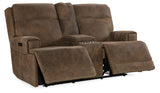 Hooker Furniture Wheeler Power Console Loveseat with Power Headrest SS762-PHZC2-085